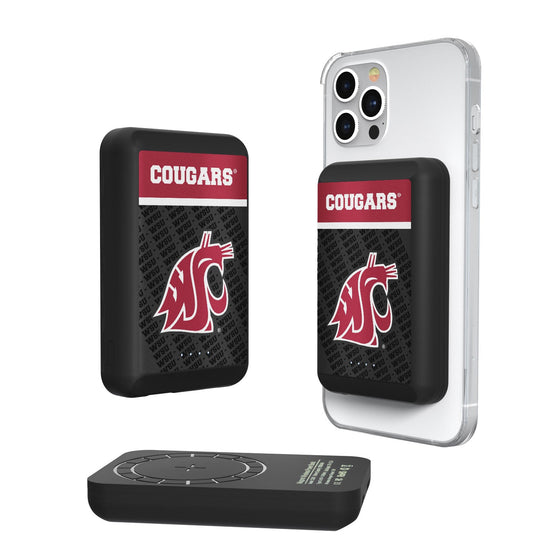 Washington State Cougars Endzone Plus 5000mAh Magnetic Wireless Charger-0