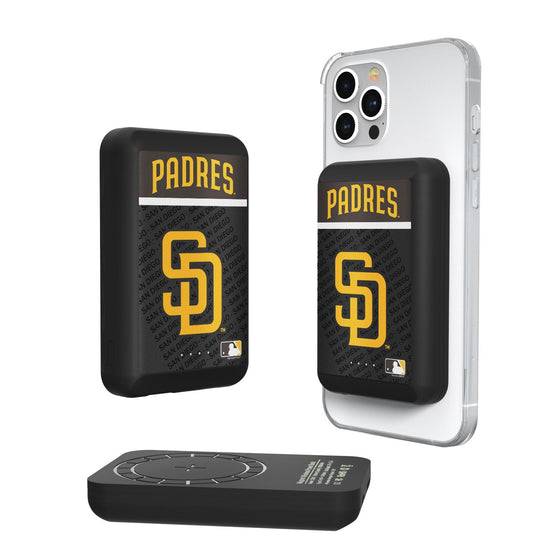 San Diego Padres Endzone Plus 5000mAh Magnetic Wireless Charger - 757 Sports Collectibles