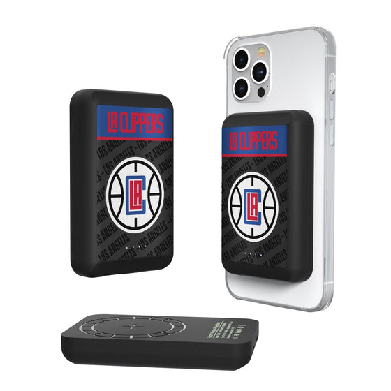 Los Angeles Clippers Endzone Plus Wireless Mag Power Bank-0