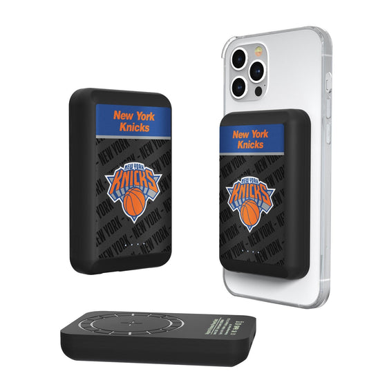 New York Knicks Endzone Plus Wireless Mag Power Bank-0