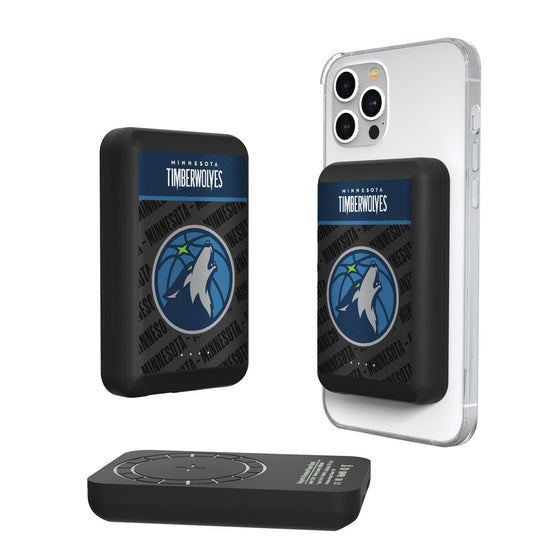 Minnesota Timberwolves Endzone Plus Wireless Mag Power Bank-0