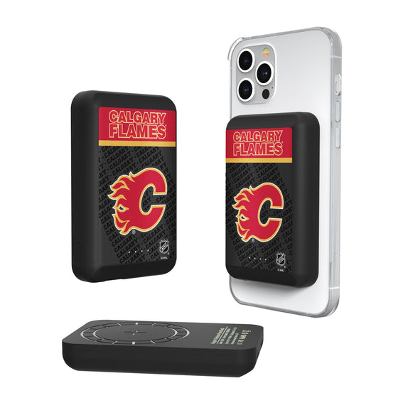 Calgary Flames Endzone Plus 5000mAh Magnetic Wireless Charger-0