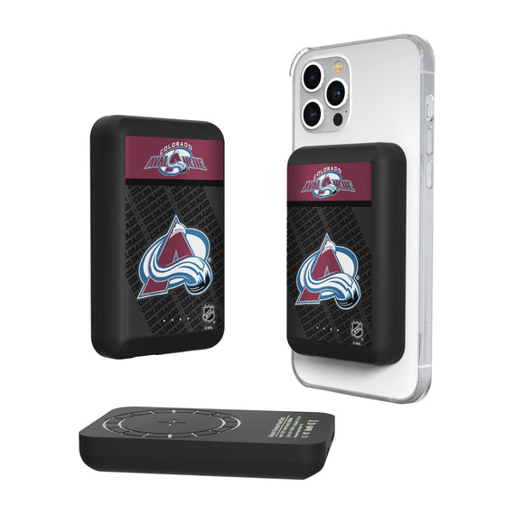 Colorado Avalanche Endzone Plus 5000mAh Magnetic Wireless Charger-0