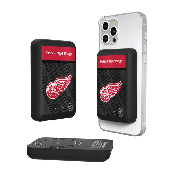 Detroit Red Wings Endzone Plus 5000mAh Magnetic Wireless Charger-0