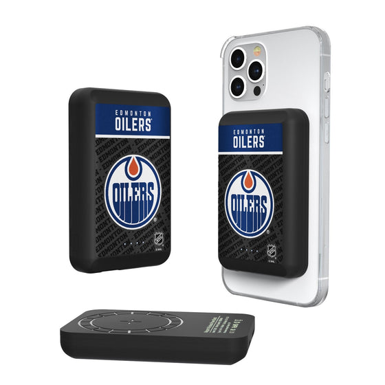 Edmonton Oilers Endzone Plus 5000mAh Magnetic Wireless Charger-0