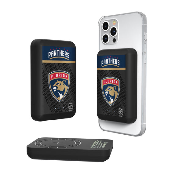 Florida Panthers Endzone Plus 5000mAh Magnetic Wireless Charger-0