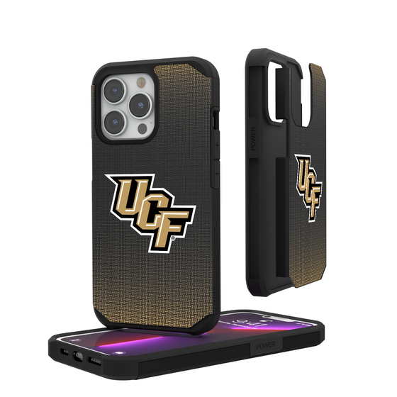 Central Florida Golden Knights Linen Rugged Phone Case-0