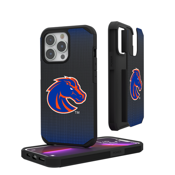 Boise State Broncos Linen Rugged Phone Case-0