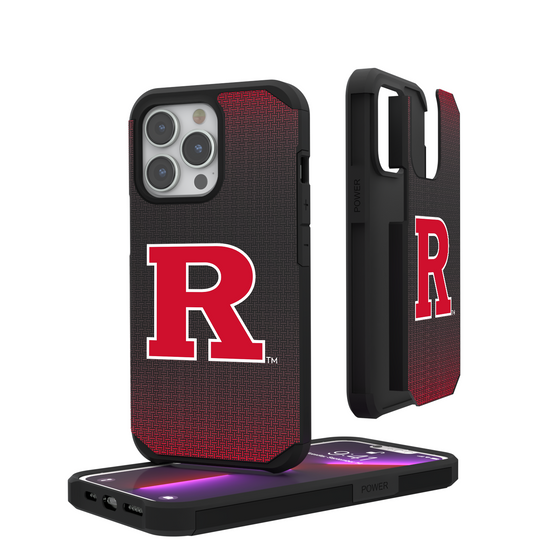 Rutgers Scarlet Knights Linen Rugged Phone Case-0