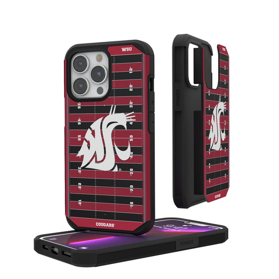 Washington State Cougars Football Field Rugged Case-0