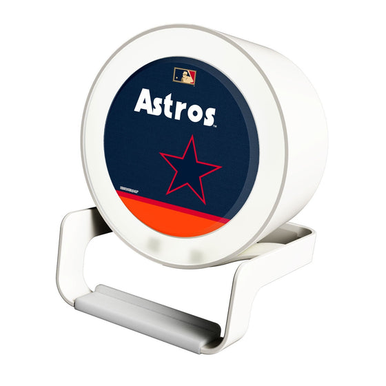 Houston Astros 1975-1981 - Cooperstown Collection Solid Wordmark Night Light Charger and Bluetooth Speaker - 757 Sports Collectibles