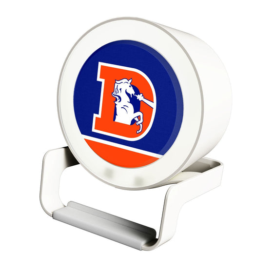 Denver Broncos 1993-1996 Historic Collection Solid Wordmark Night Light Charger and Bluetooth Speaker - 757 Sports Collectibles