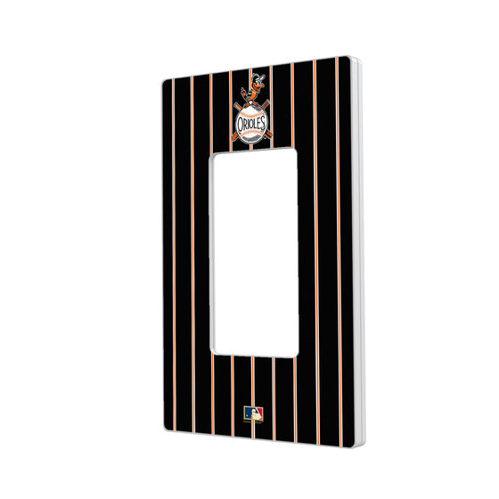 Baltimore Orioles 1954-1963 - Cooperstown Collection Pinstripe Hidden-Screw Light Switch Plate - 757 Sports Collectibles