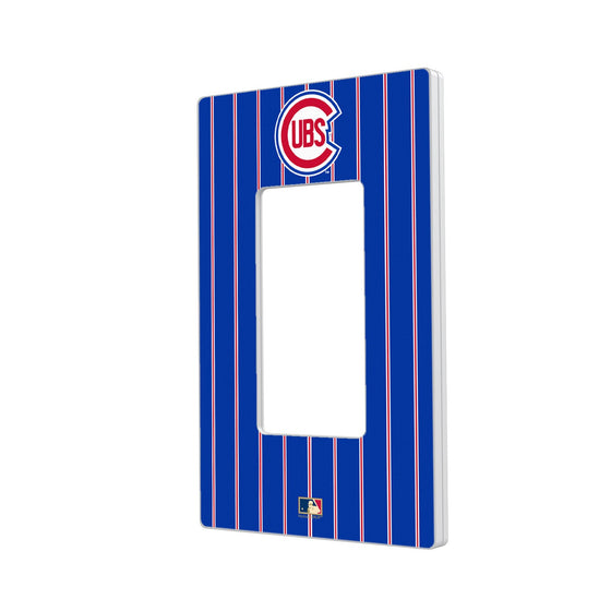 Chicago Cubs 1948-1956 - Cooperstown Collection Pinstripe Hidden-Screw Light Switch Plate - 757 Sports Collectibles