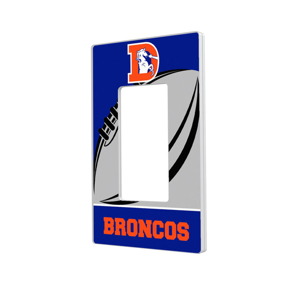 Denver Broncos 1993-1996 Historic Collection Passtime Hidden-Screw Light Switch Plate - 757 Sports Collectibles