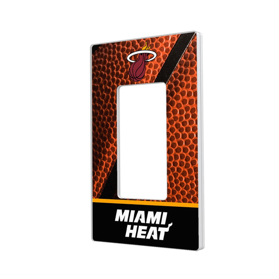 Miami Heat Basketball Hidden-Screw Light Switch Plate-1