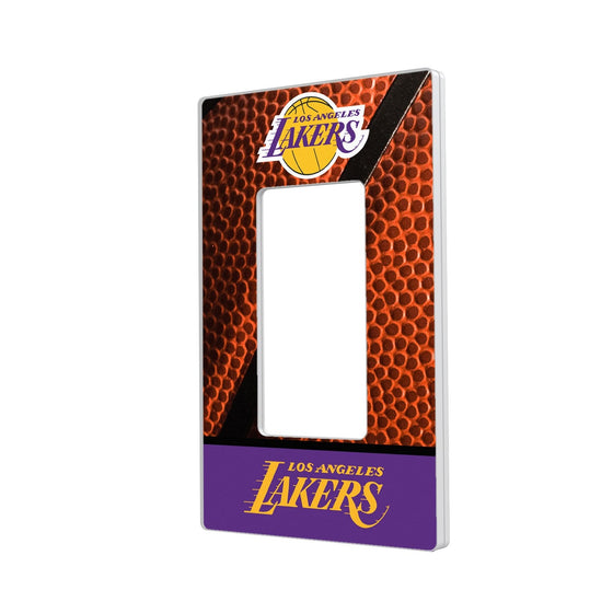 Los Angeles Lakers Basketball Hidden-Screw Light Switch Plate-1