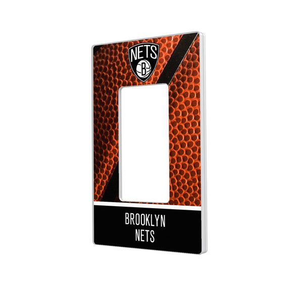 Brooklyn Nets Basketball Hidden-Screw Light Switch Plate-1