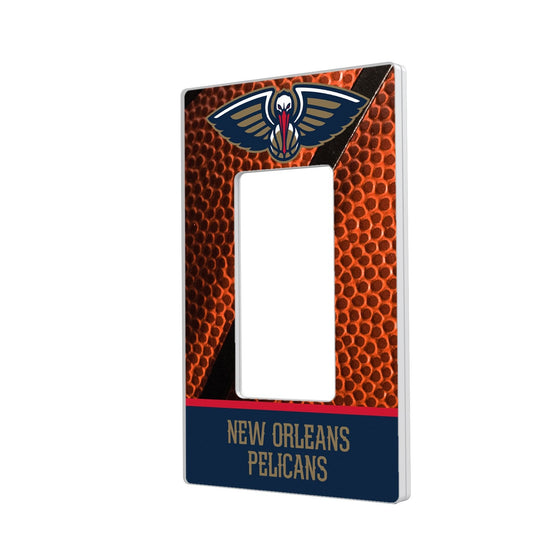 New Orleans Pelicans Basketball Hidden-Screw Light Switch Plate-1