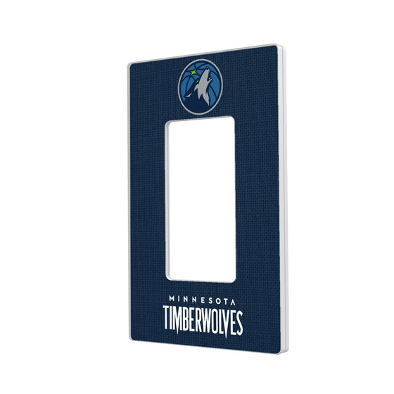 Minnesota Timberwolves Solid Hidden-Screw Light Switch Plate-1