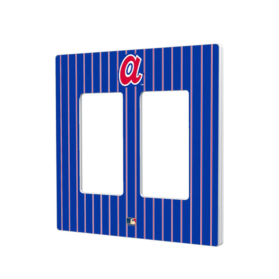 Atlanta Braves 1972-1980 - Cooperstown Collection Pinstripe Hidden-Screw Light Switch Plate - 757 Sports Collectibles
