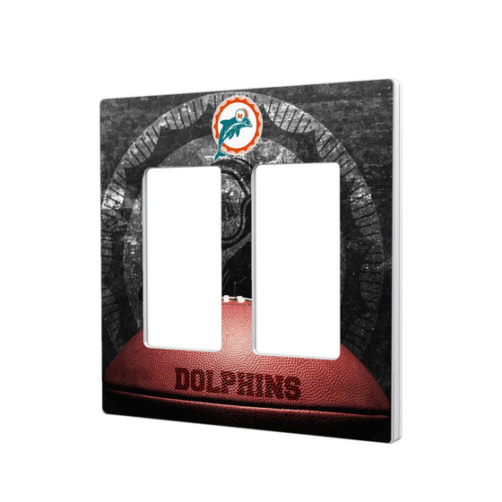 Miami Dolphins 1966-1973 Historic Collection Legendary Hidden-Screw Light Switch Plate - 757 Sports Collectibles