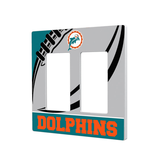 Miami Dolphins 1966-1973 Historic Collection Passtime Hidden-Screw Light Switch Plate - 757 Sports Collectibles