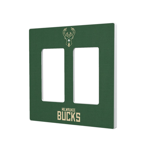 Milwaukee Bucks Solid Hidden-Screw Light Switch Plate-3