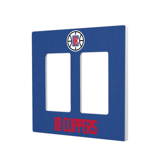 Los Angeles Clippers Solid Hidden-Screw Light Switch Plate-3
