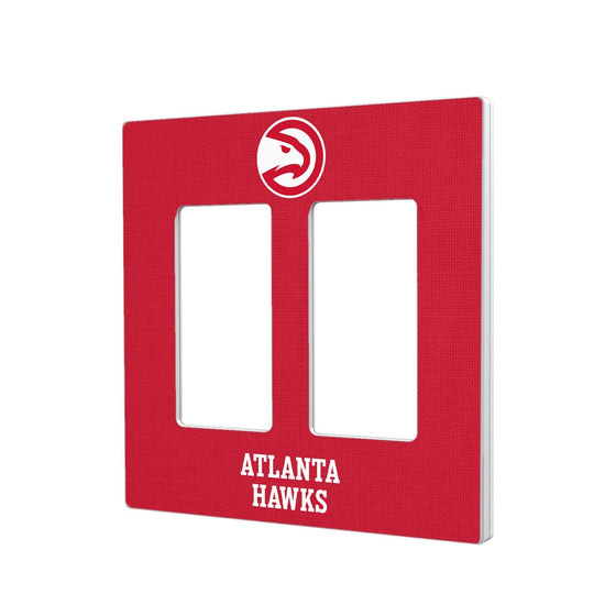 Atlanta Hawks Solid Hidden-Screw Light Switch Plate-3