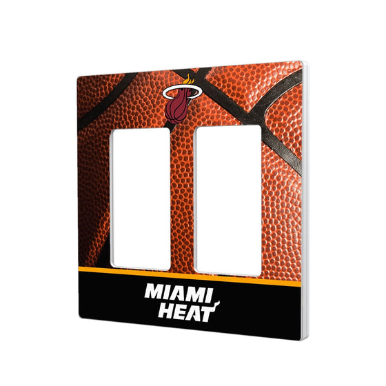 Miami Heat Basketball Hidden-Screw Light Switch Plate-3