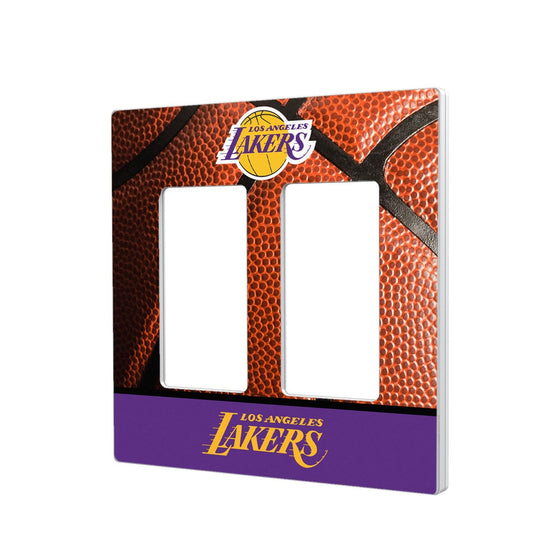 Los Angeles Lakers Basketball Hidden-Screw Light Switch Plate-3