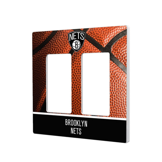 Brooklyn Nets Basketball Hidden-Screw Light Switch Plate-3
