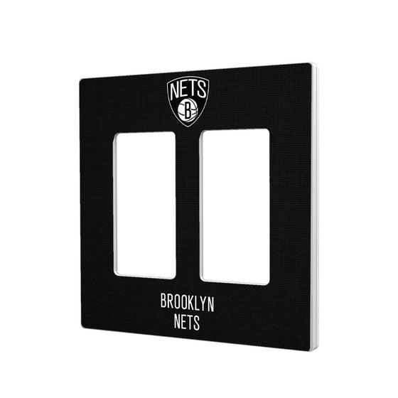 Brooklyn Nets Solid Hidden-Screw Light Switch Plate-3
