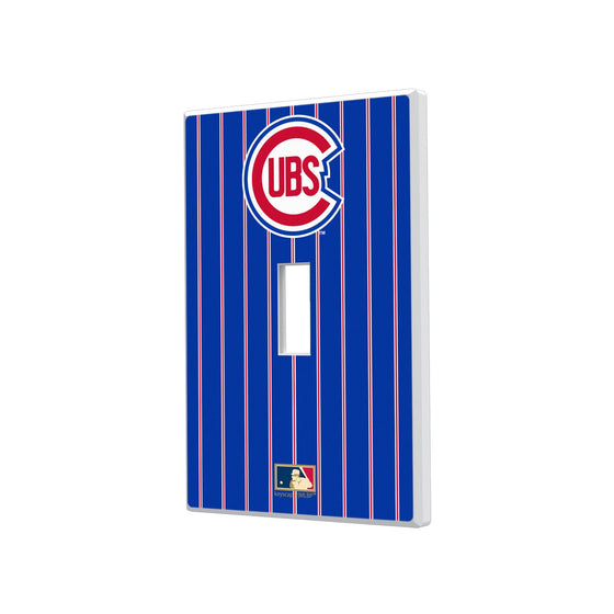 Chicago Cubs 1948-1956 - Cooperstown Collection Pinstripe Hidden-Screw Light Switch Plate - 757 Sports Collectibles