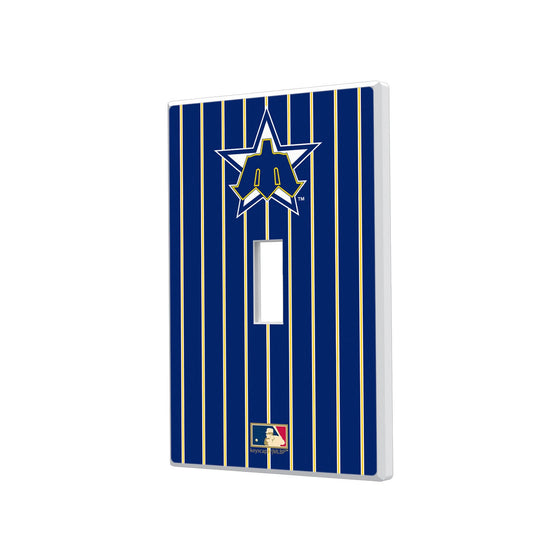 Seattle Mariners 1981-1986 - Cooperstown Collection Pinstripe Hidden-Screw Light Switch Plate - 757 Sports Collectibles