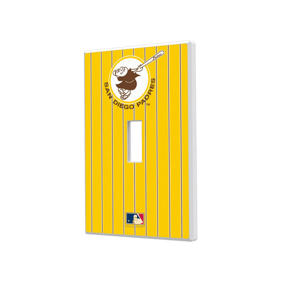 San Diego Padres 1969-1984 - Cooperstown Collection Pinstripe Hidden-Screw Light Switch Plate - 757 Sports Collectibles