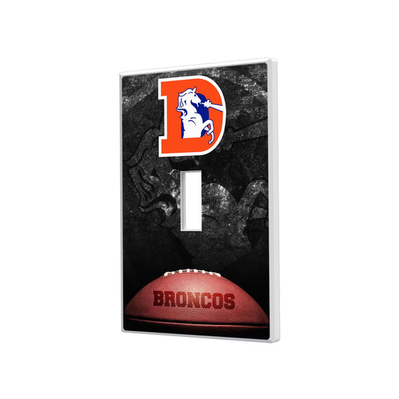Denver Broncos 1993-1996 Historic Collection Legendary Hidden-Screw Light Switch Plate - 757 Sports Collectibles