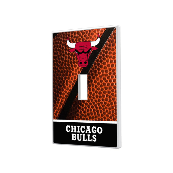 Chicago Bulls Basketball Hidden-Screw Light Switch Plate-0