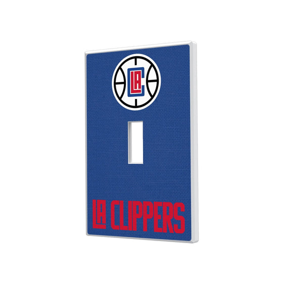Los Angeles Clippers Solid Hidden-Screw Light Switch Plate-0