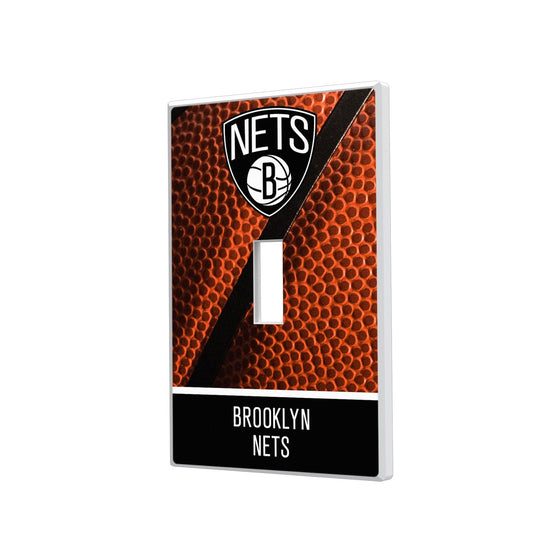Brooklyn Nets Basketball Hidden-Screw Light Switch Plate-0