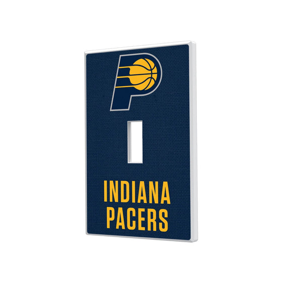 Indiana Pacers Solid Hidden-Screw Light Switch Plate-0