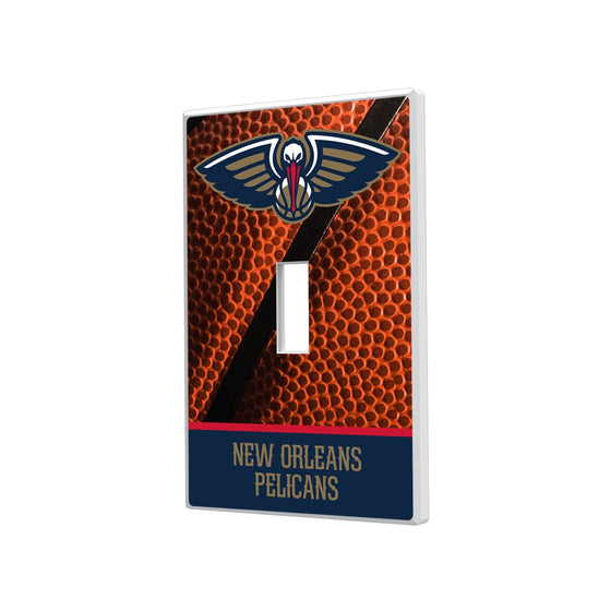 New Orleans Pelicans Basketball Hidden-Screw Light Switch Plate-0