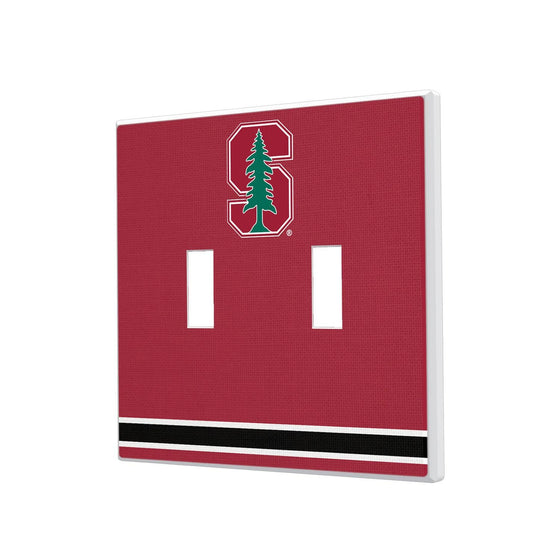 Stanford Cardinal Stripe Hidden-Screw Light Switch Plate-2