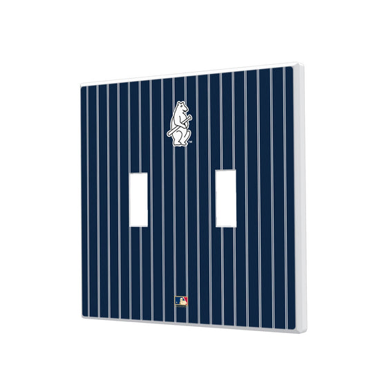 Chicago Cubs 1914 - Cooperstown Collection Pinstripe Hidden-Screw Light Switch Plate - 757 Sports Collectibles