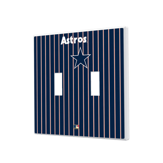 Houston Astros 1975-1981 - Cooperstown Collection Pinstripe Hidden-Screw Light Switch Plate - 757 Sports Collectibles
