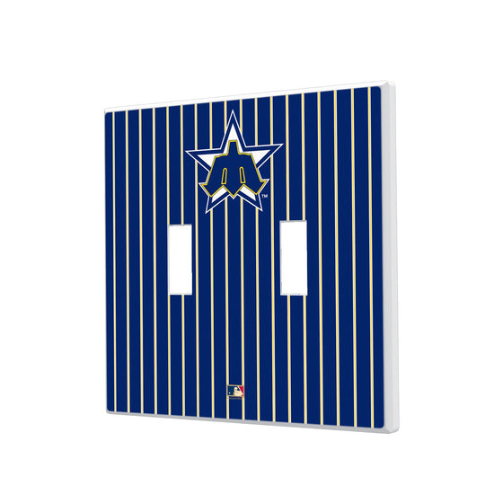 Seattle Mariners 1981-1986 - Cooperstown Collection Pinstripe Hidden-Screw Light Switch Plate - 757 Sports Collectibles