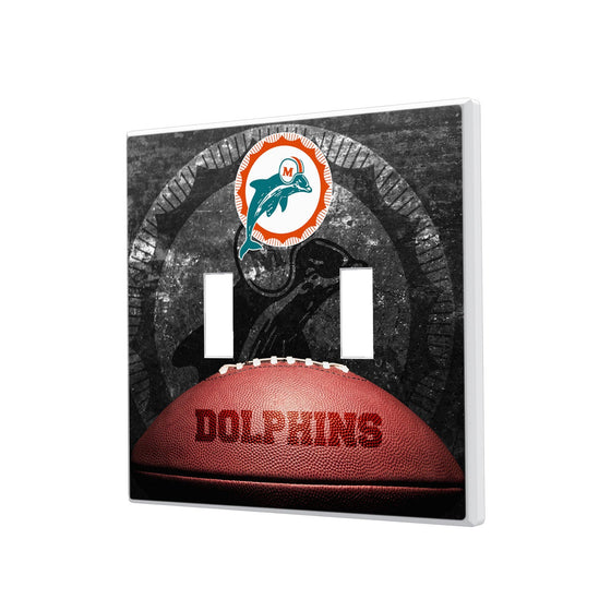 Miami Dolphins 1966-1973 Historic Collection Legendary Hidden-Screw Light Switch Plate - 757 Sports Collectibles