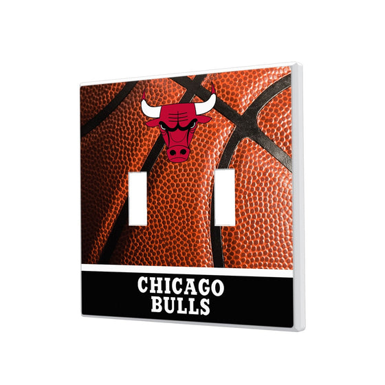 Chicago Bulls Basketball Hidden-Screw Light Switch Plate-2
