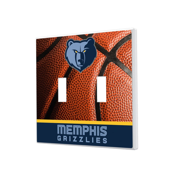 Memphis Grizzlies Basketball Hidden-Screw Light Switch Plate-2